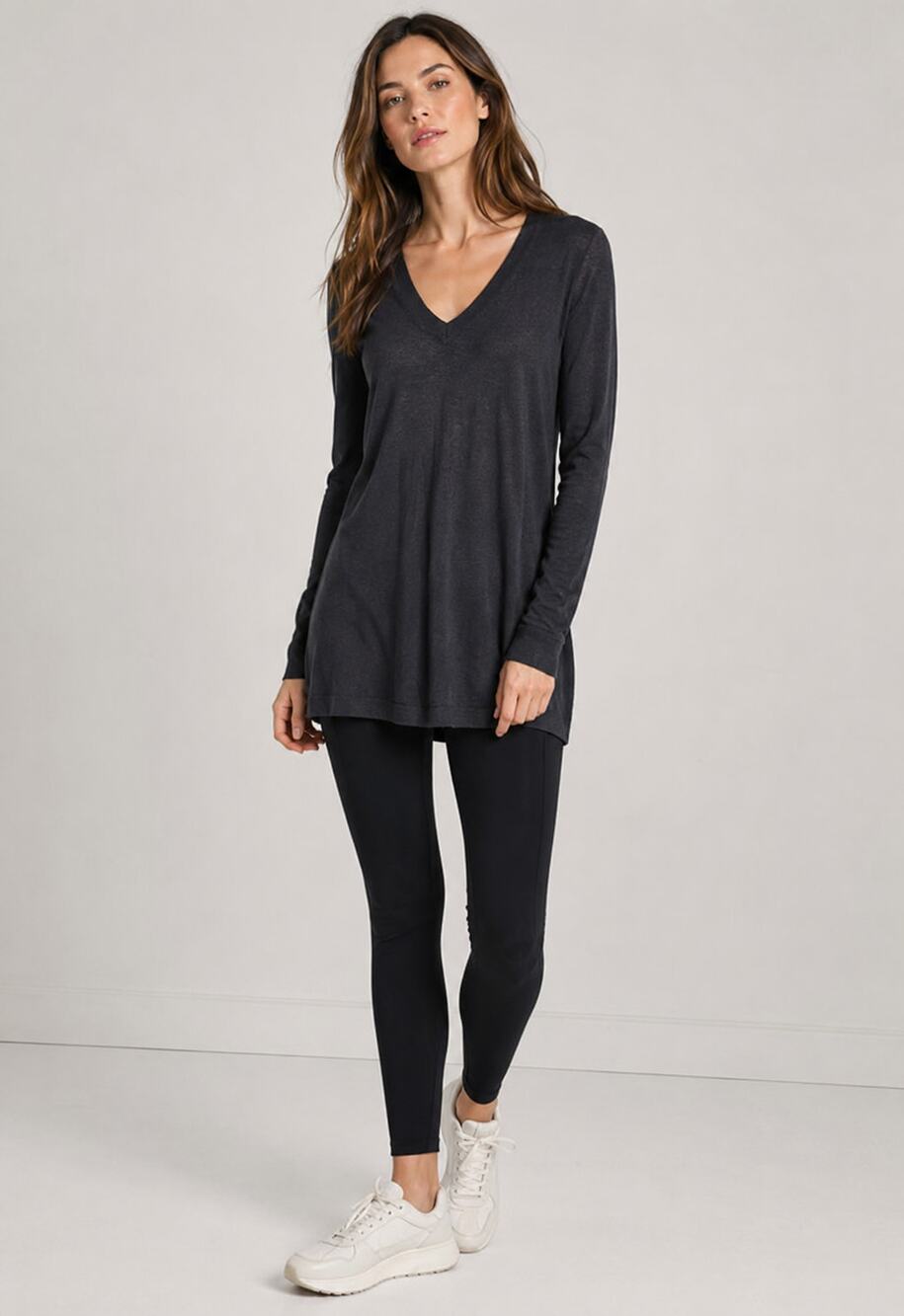 Michael Kors Black V Neck Light Weight Sweater Sz Small